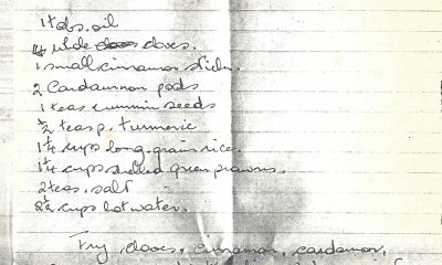 cookbook teaser An excerpt from one of the old handwritten recipes